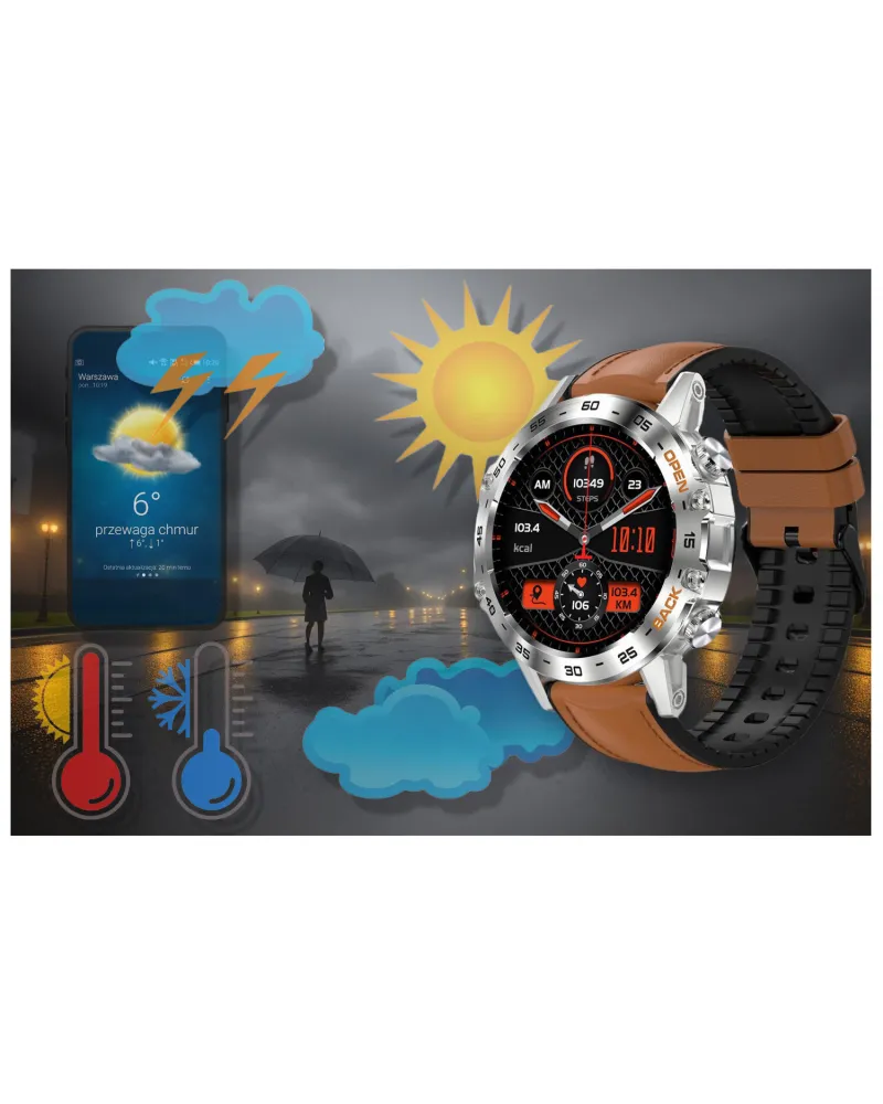 SMARTWATCH MĘSKI GRAVITY GT9-8 - WYKONYWANIE POŁĄCZEŃ, CIŚNIENIOMIERZ (sg021h) SMARTWATCH MĘSKI GRAVITY GT9-8 - WYKONYWANIE POŁĄCZEŃ, CIŚNIENIOMIERZ (sg021h)