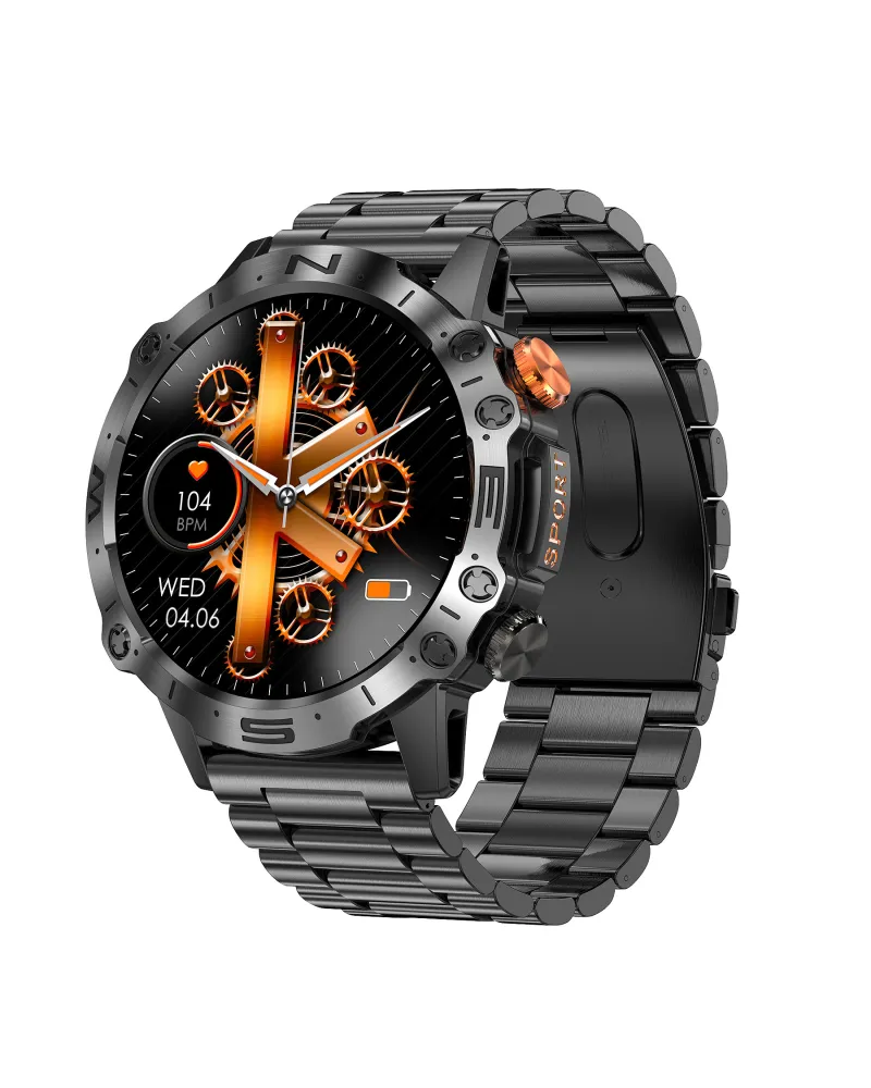 SMARTWATCH MĘSKI GRAVITY GT20-1 - AMOLED, DODATKOWY PASEK (sg024a)