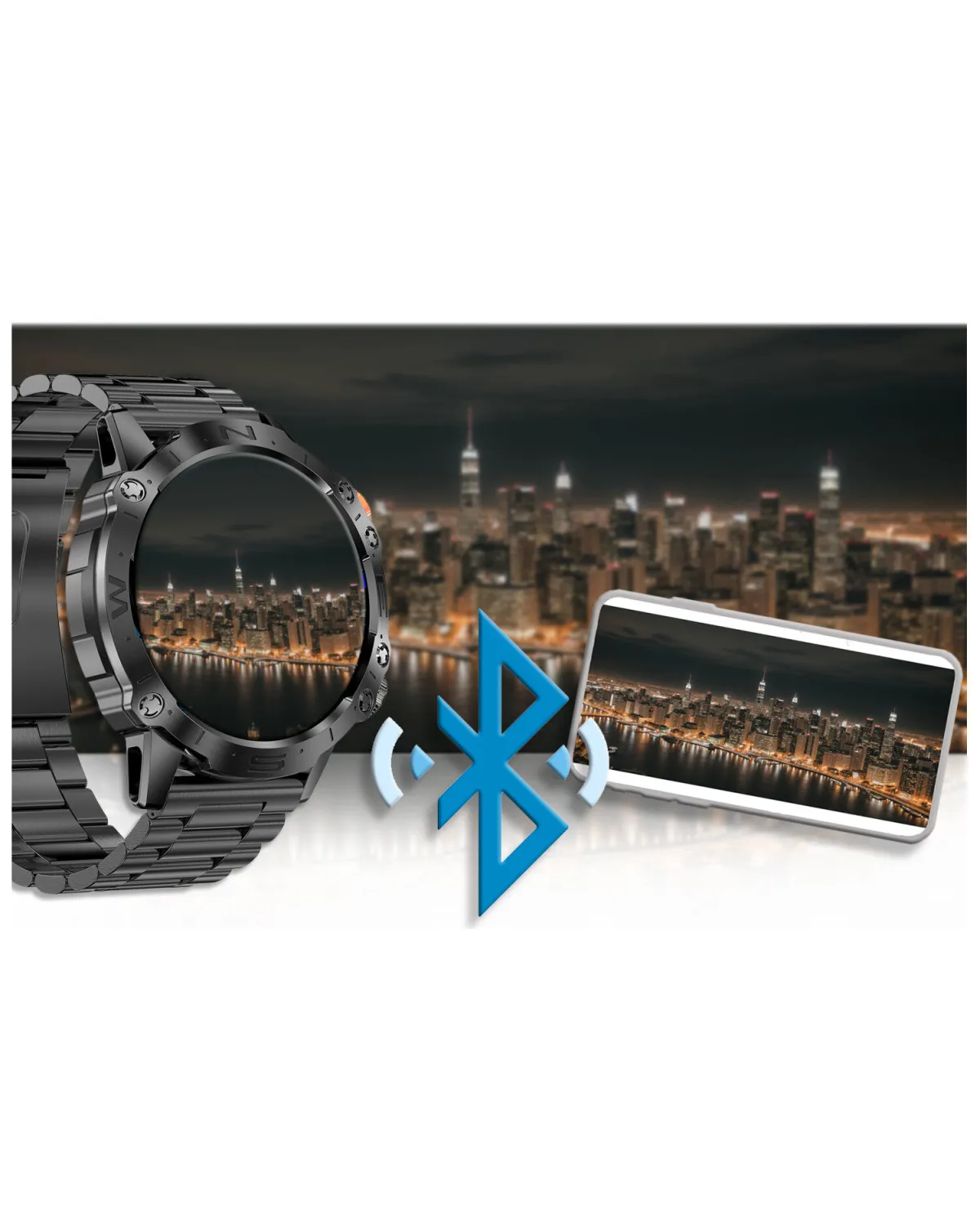 SMARTWATCH MĘSKI GRAVITY GT20-1 - AMOLED, DODATKOWY PASEK (sg024a)