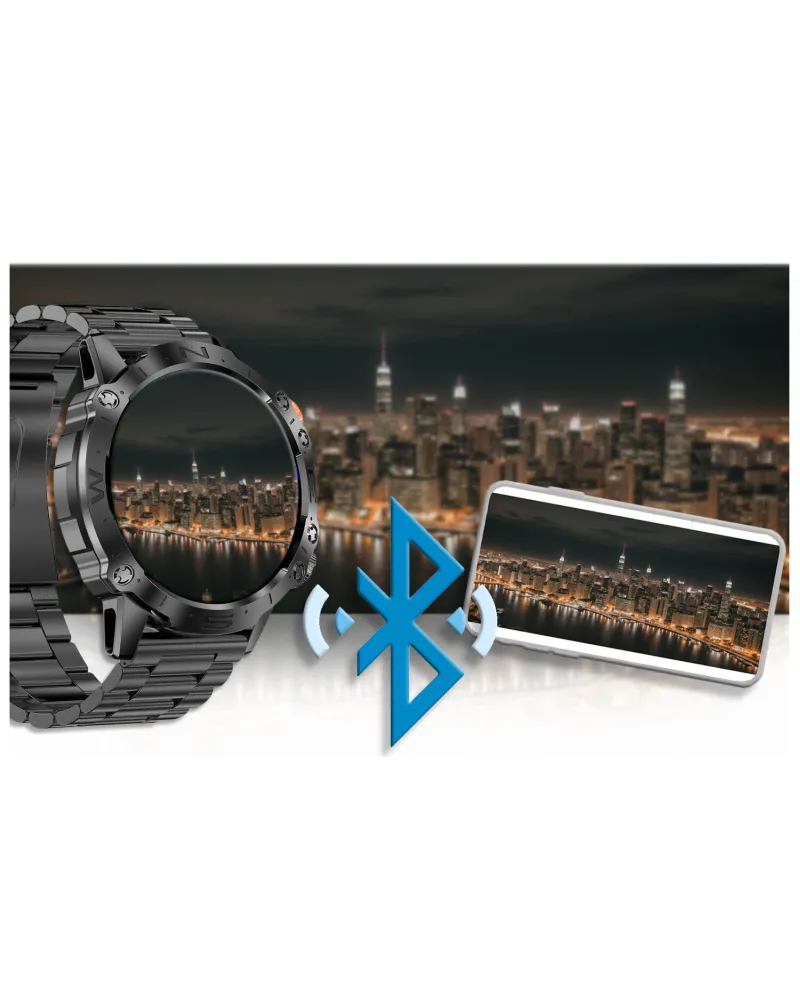 SMARTWATCH MĘSKI GRAVITY GT20-1 - AMOLED, DODATKOWY PASEK (sg024a)