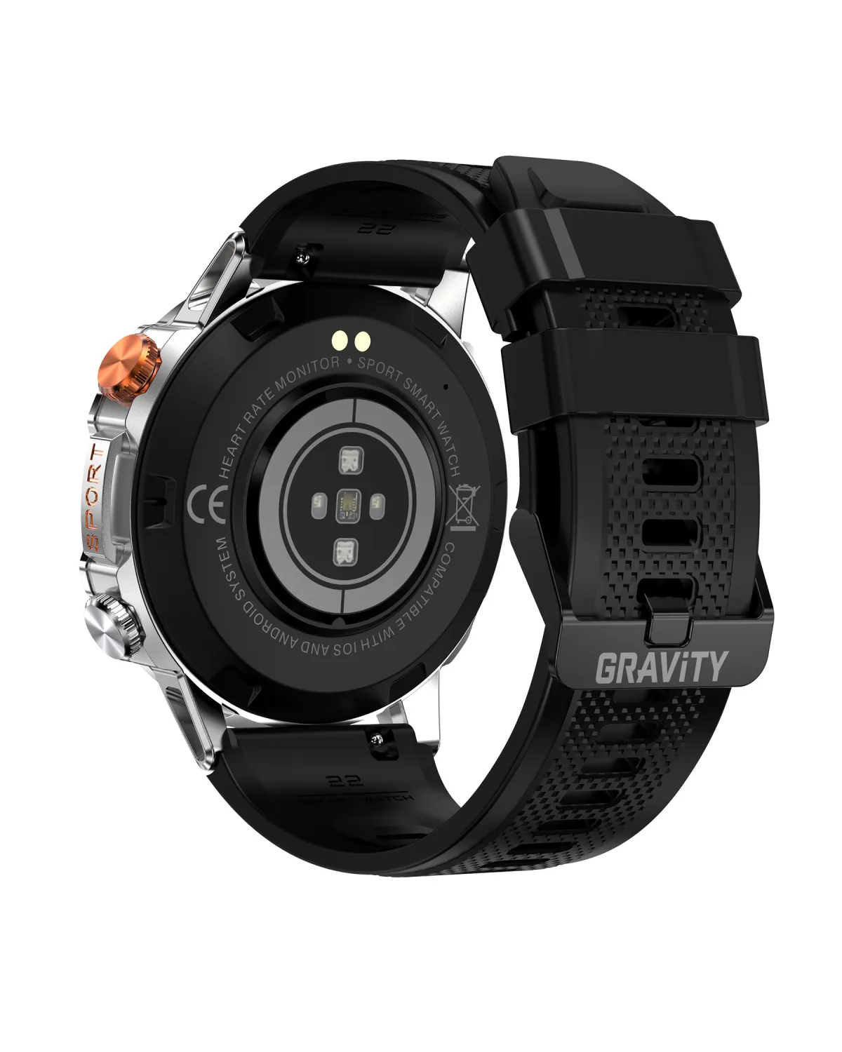 SMARTWATCH MĘSKI GRAVITY GT20-2 - AMOLED, DODATKOWY PASEK (sg024b) SMARTWATCH MĘSKI GRAVITY GT20-2 - AMOLED, DODATKOWY PASEK (sg024b)