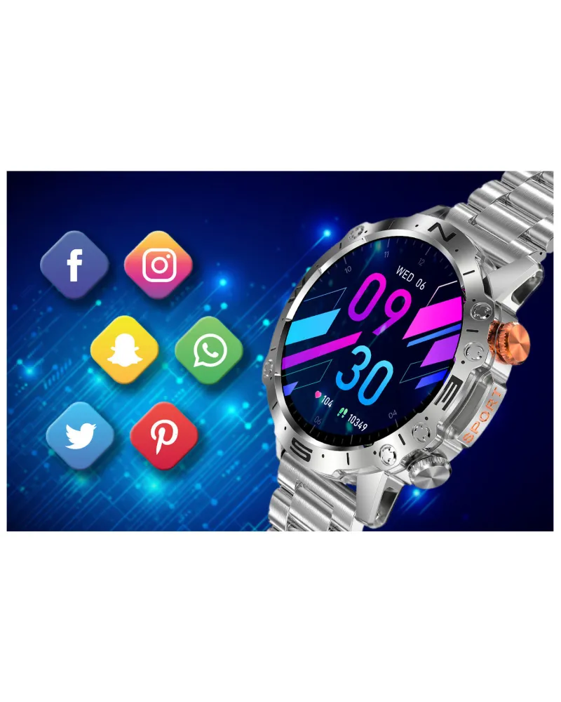 SMARTWATCH MĘSKI GRAVITY GT20-2 - AMOLED, DODATKOWY PASEK (sg024b) SMARTWATCH MĘSKI GRAVITY GT20-2 - AMOLED, DODATKOWY PASEK (sg024b)