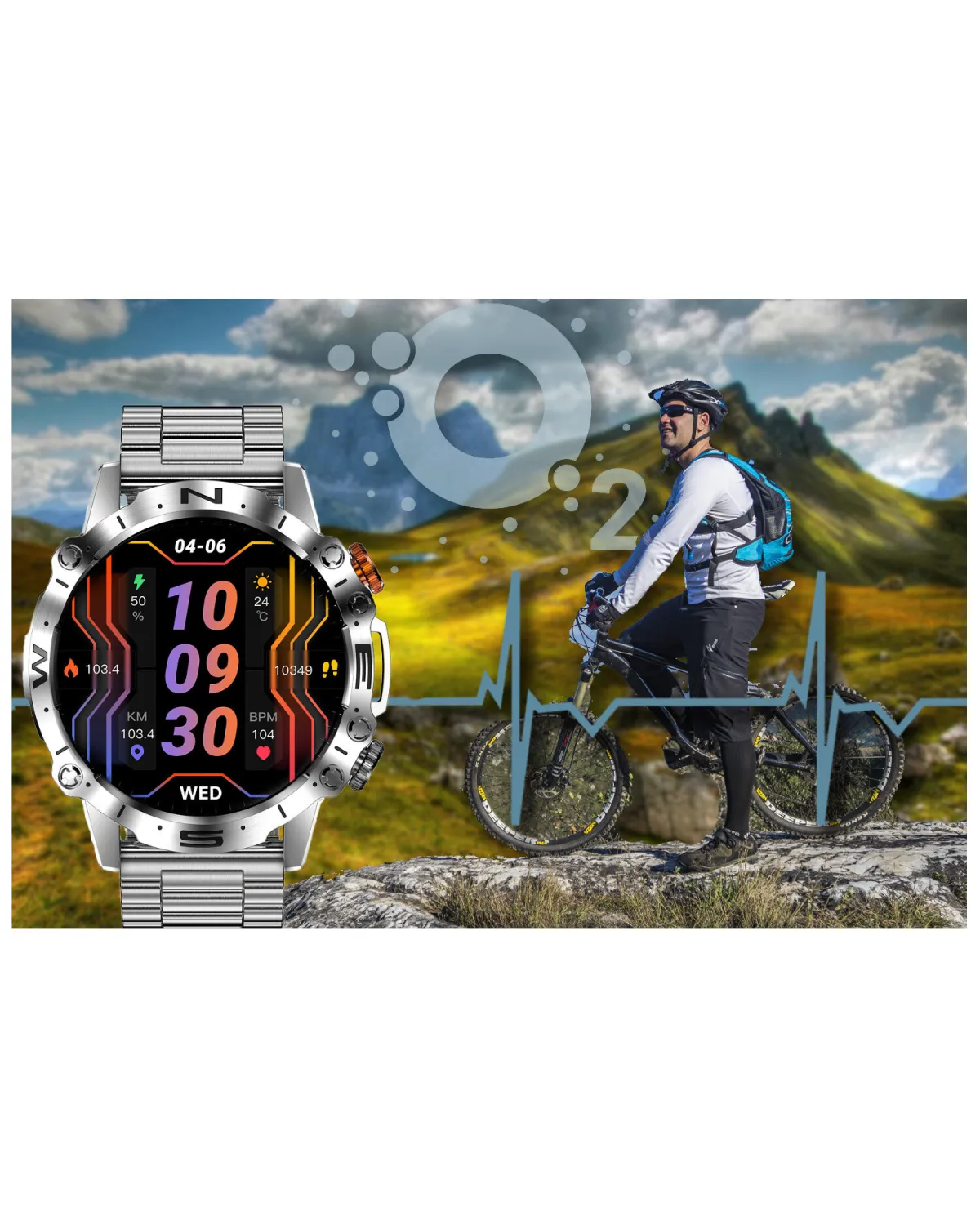 SMARTWATCH MĘSKI GRAVITY GT20-2 - AMOLED, DODATKOWY PASEK (sg024b) SMARTWATCH MĘSKI GRAVITY GT20-2 - AMOLED, DODATKOWY PASEK (sg024b)