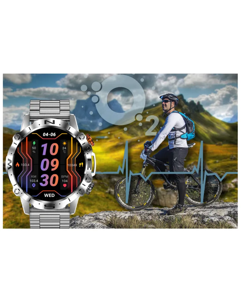 SMARTWATCH MĘSKI GRAVITY GT20-2 - AMOLED, DODATKOWY PASEK (sg024b) SMARTWATCH MĘSKI GRAVITY GT20-2 - AMOLED, DODATKOWY PASEK (sg024b)