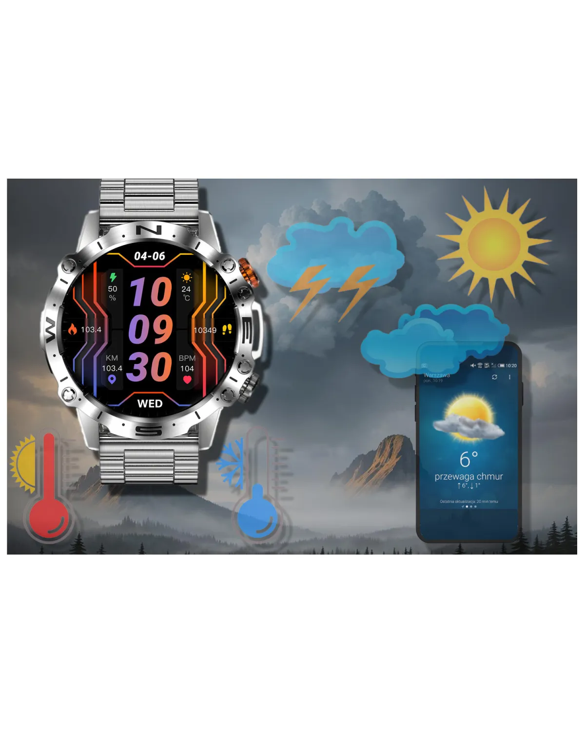 SMARTWATCH MĘSKI GRAVITY GT20-2 - AMOLED, DODATKOWY PASEK (sg024b) SMARTWATCH MĘSKI GRAVITY GT20-2 - AMOLED, DODATKOWY PASEK (sg024b)