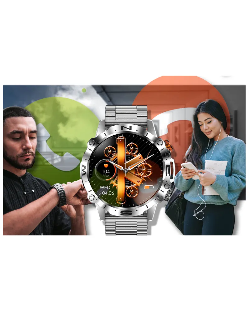 SMARTWATCH MĘSKI GRAVITY GT20-2 - AMOLED, DODATKOWY PASEK (sg024b) SMARTWATCH MĘSKI GRAVITY GT20-2 - AMOLED, DODATKOWY PASEK (sg024b)