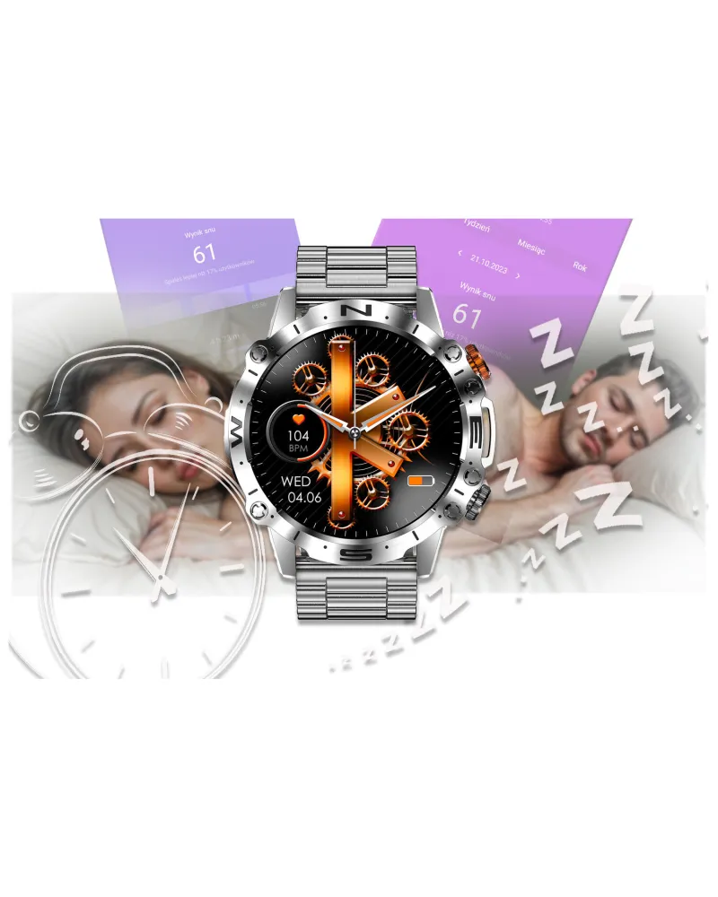 SMARTWATCH MĘSKI GRAVITY GT20-2 - AMOLED, DODATKOWY PASEK (sg024b) SMARTWATCH MĘSKI GRAVITY GT20-2 - AMOLED, DODATKOWY PASEK (sg024b)