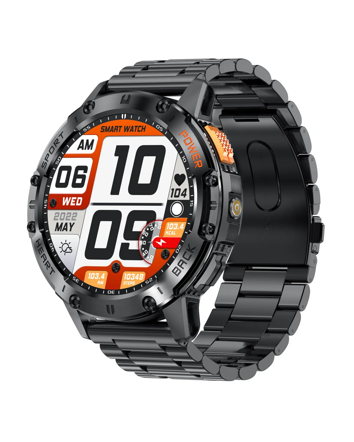 SMARTWATCH MĘSKI GRAVITY GT22-1 - AMOLED, DODATKOWY PASEK (sg030a)