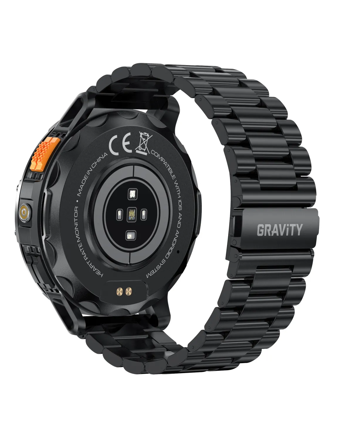 SMARTWATCH MĘSKI GRAVITY GT22-1 - AMOLED, DODATKOWY PASEK (sg030a)