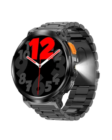 SMARTWATCH MĘSKI GRAVITY GT23-1 - LATARKA, DODATKOWY PASEK  (sg031a)