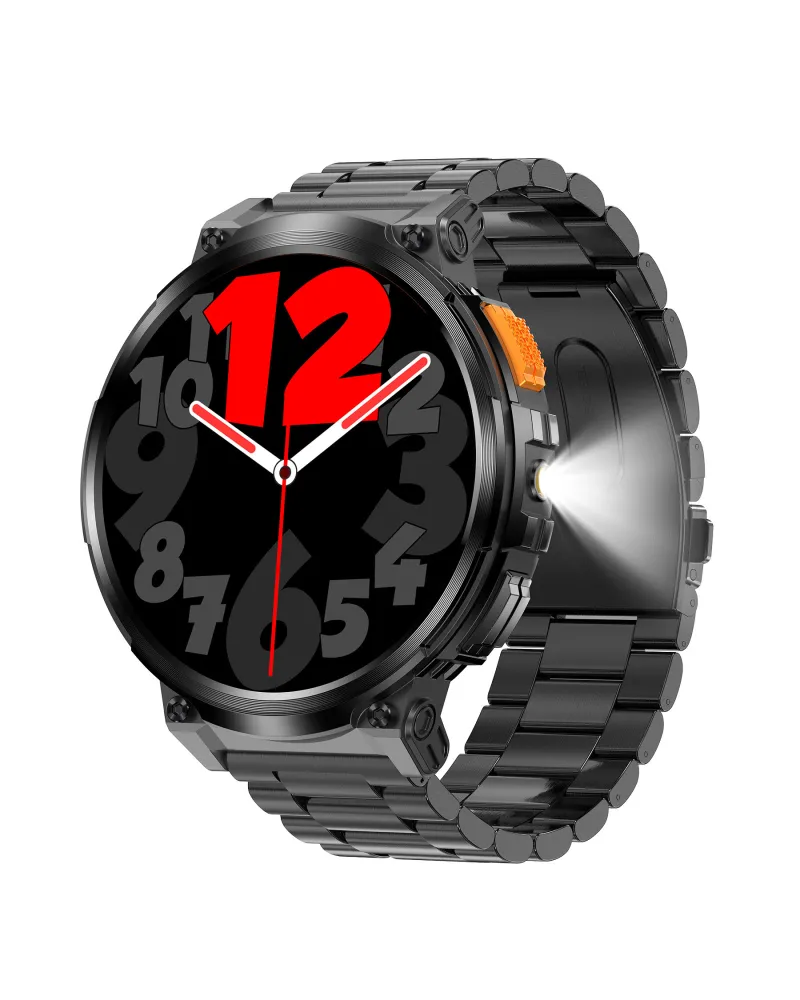 SMARTWATCH MĘSKI GRAVITY GT23-1 - LATARKA, DODATKOWY PASEK  (sg031a)