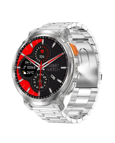 SMARTWATCH MĘSKI GRAVITY GT23-2 - LATARKA, DODATKOWY PASEK  (sg031b)