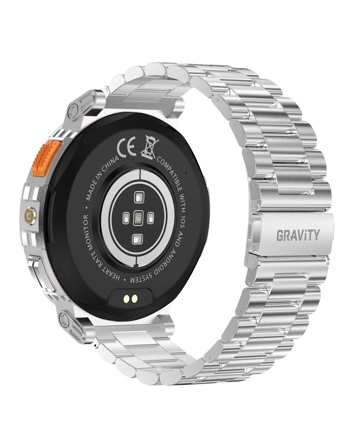 SMARTWATCH MĘSKI GRAVITY GT23-2 - LATARKA, DODATKOWY PASEK  (sg031b)