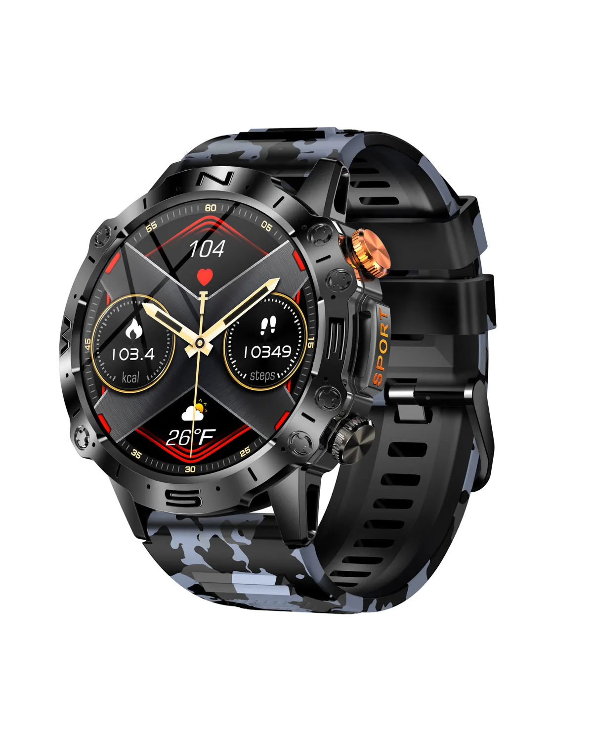 SMARTWATCH MĘSKI GRAVITY GT20-5 - AMOLED, DODATKOWY PASEK (sg024e)