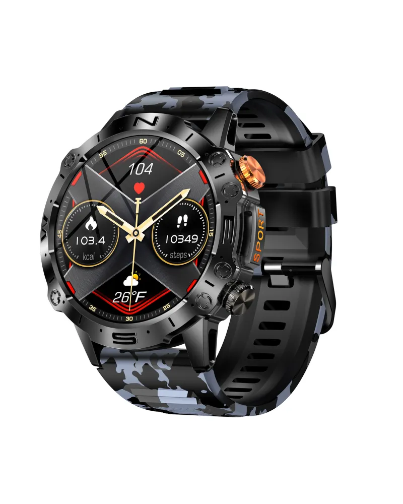 SMARTWATCH MĘSKI GRAVITY GT20-5 - AMOLED, DODATKOWY PASEK (sg024e)