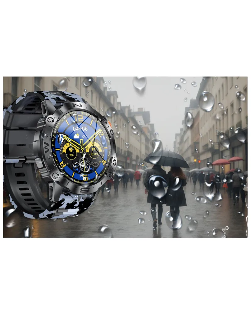 SMARTWATCH MĘSKI GRAVITY GT20-5 - AMOLED, DODATKOWY PASEK (sg024e)