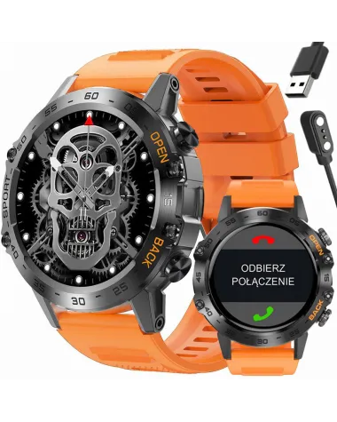 SMARTWATCH MĘSKI GRAVITY GT9-4 - WYKONYWANIE POŁĄCZEŃ, CIŚNIENIOMIERZ (sg021d)