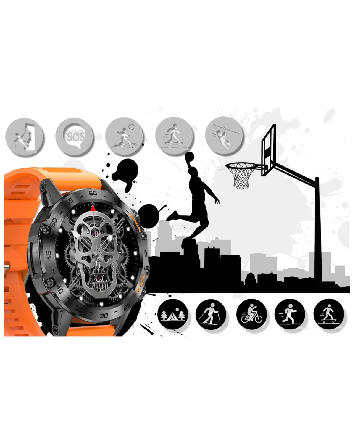 SMARTWATCH MĘSKI GRAVITY GT9-4 - WYKONYWANIE POŁĄCZEŃ, CIŚNIENIOMIERZ (sg021d) SMARTWATCH MĘSKI GRAVITY GT9-4 - WYKONYWANIE POŁĄCZEŃ, CIŚNIENIOMIERZ (sg021d)