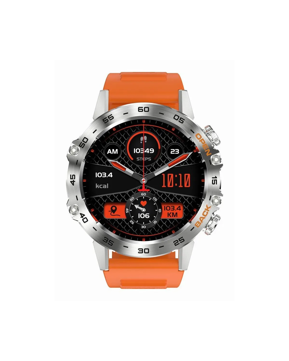 SMARTWATCH MĘSKI GRAVITY GT9-9- WYKONYWANIE POŁĄCZEŃ, CIŚNIENIOMIERZ (sg021i)