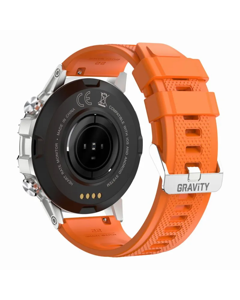SMARTWATCH MĘSKI GRAVITY GT9-9- WYKONYWANIE POŁĄCZEŃ, CIŚNIENIOMIERZ (sg021i)