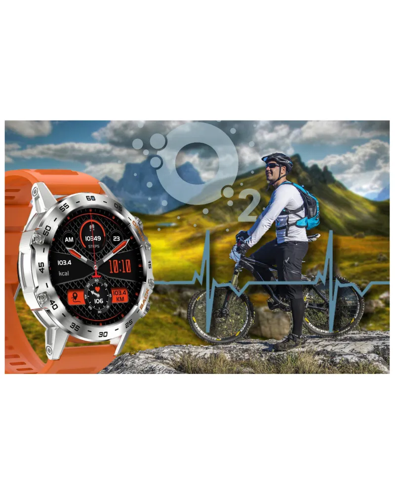 SMARTWATCH MĘSKI GRAVITY GT9-9- WYKONYWANIE POŁĄCZEŃ, CIŚNIENIOMIERZ (sg021i)