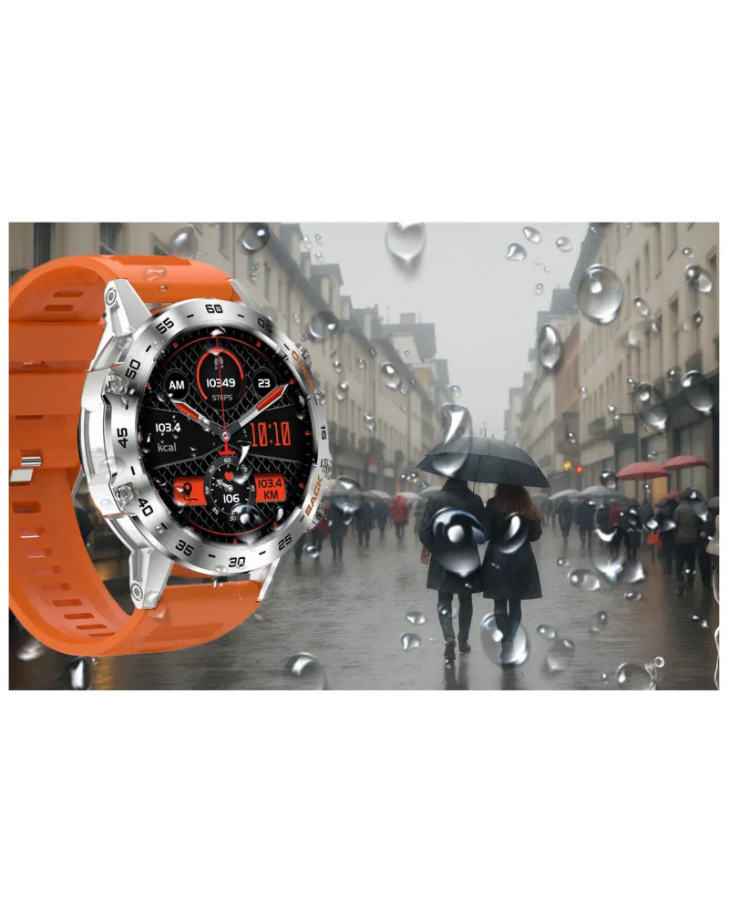 SMARTWATCH MĘSKI GRAVITY GT9-9- WYKONYWANIE POŁĄCZEŃ, CIŚNIENIOMIERZ (sg021i)