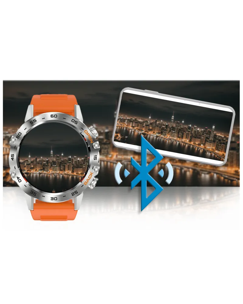 SMARTWATCH MĘSKI GRAVITY GT9-9- WYKONYWANIE POŁĄCZEŃ, CIŚNIENIOMIERZ (sg021i)