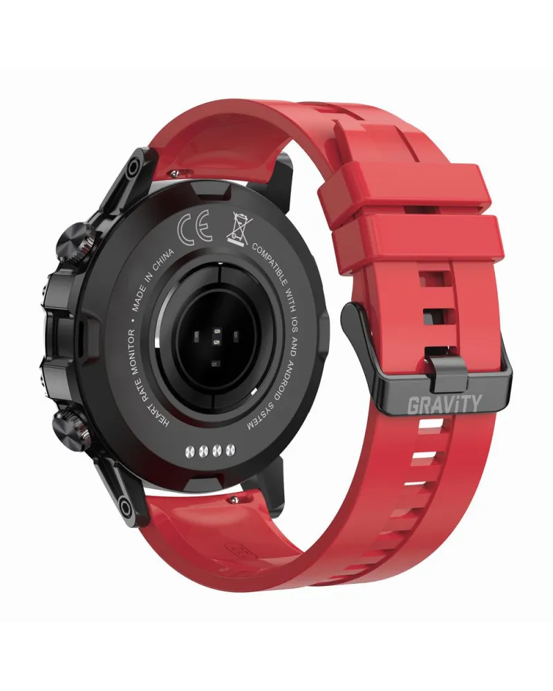 SMARTWATCH MĘSKI GRAVITY GT9-11 - WYKONYWANIE POŁĄCZEŃ, CIŚNIENIOMIERZ (sg021k)