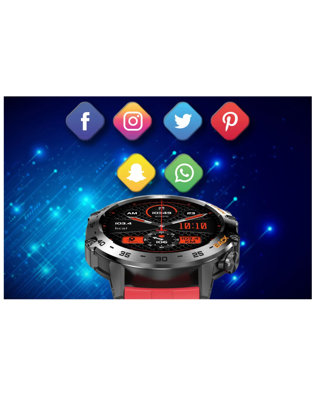 SMARTWATCH MĘSKI GRAVITY GT9-11 - WYKONYWANIE POŁĄCZEŃ, CIŚNIENIOMIERZ (sg021k)