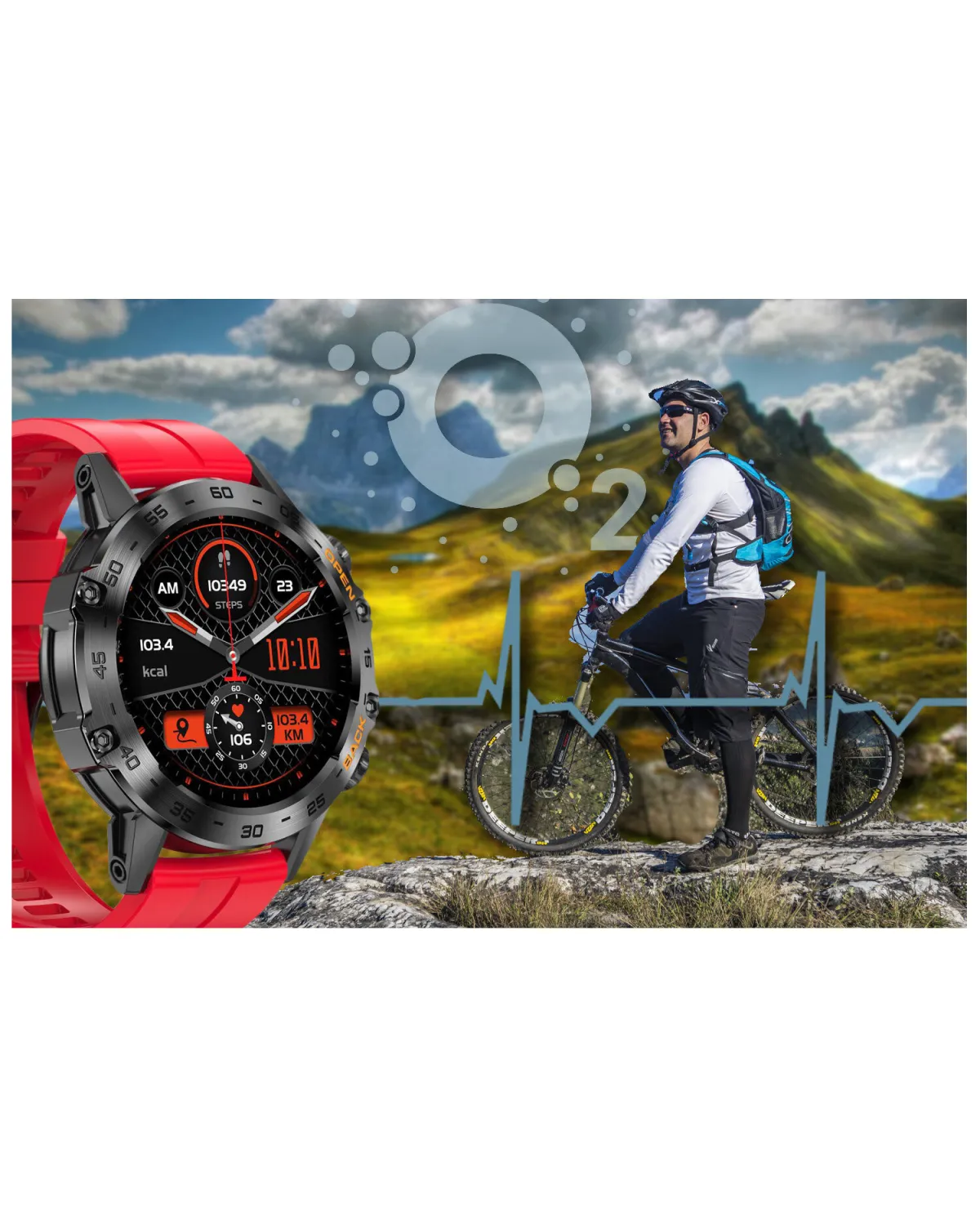 SMARTWATCH MĘSKI GRAVITY GT9-11 - WYKONYWANIE POŁĄCZEŃ, CIŚNIENIOMIERZ (sg021k)