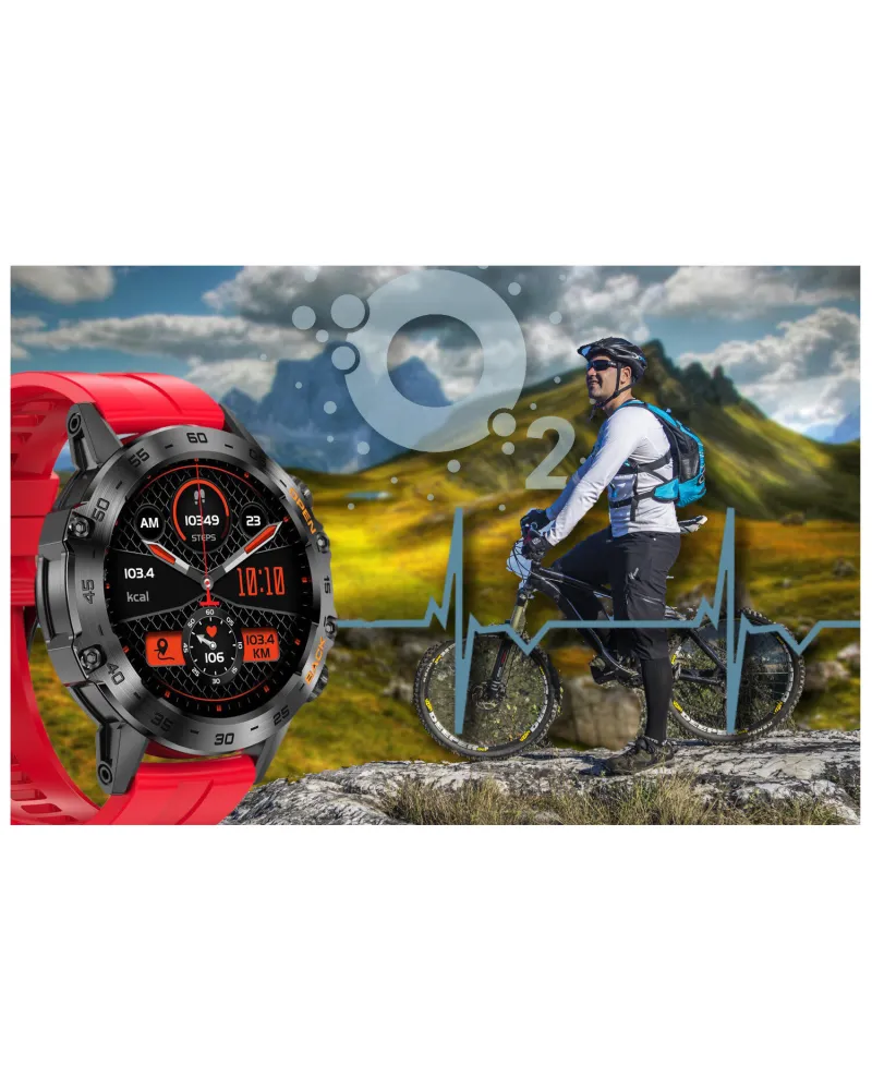 SMARTWATCH MĘSKI GRAVITY GT9-11 - WYKONYWANIE POŁĄCZEŃ, CIŚNIENIOMIERZ (sg021k)