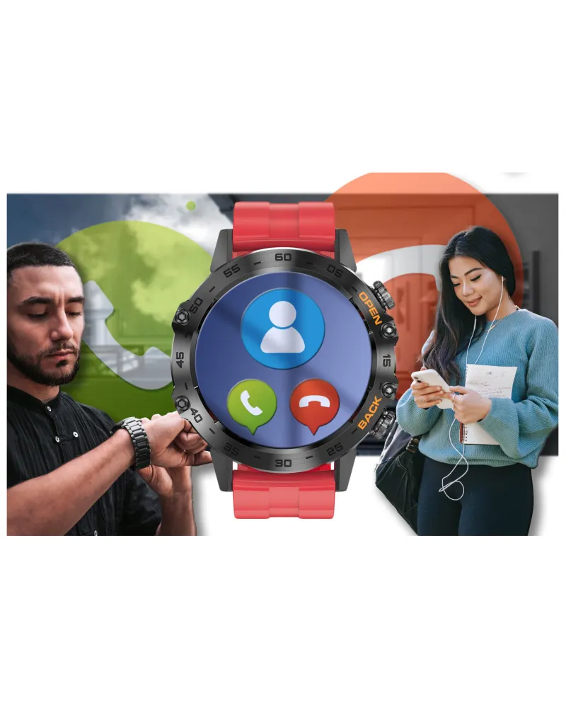 SMARTWATCH MĘSKI GRAVITY GT9-11 - WYKONYWANIE POŁĄCZEŃ, CIŚNIENIOMIERZ (sg021k)