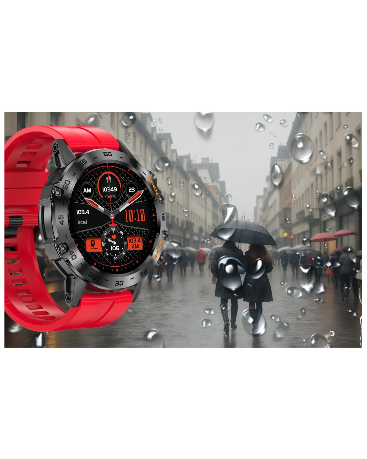 SMARTWATCH MĘSKI GRAVITY GT9-11 - WYKONYWANIE POŁĄCZEŃ, CIŚNIENIOMIERZ (sg021k)