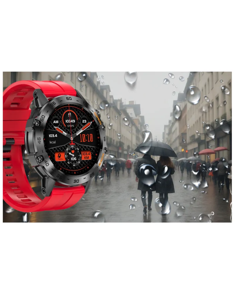 SMARTWATCH MĘSKI GRAVITY GT9-11 - WYKONYWANIE POŁĄCZEŃ, CIŚNIENIOMIERZ (sg021k)