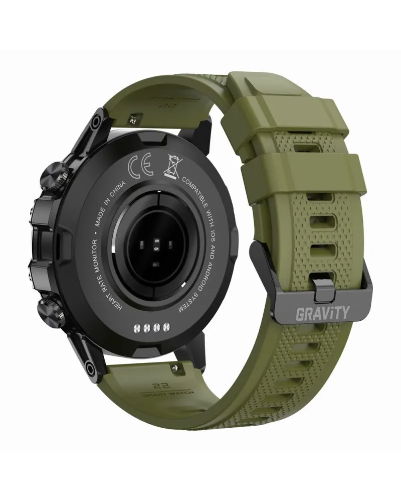 SMARTWATCH MĘSKI GRAVITY GT9-12 - WYKONYWANIE POŁĄCZEŃ, CIŚNIENIOMIERZ (sg021l) SMARTWATCH MĘSKI GRAVITY GT9-12 - WYKONYWANIE POŁĄCZEŃ, CIŚNIENIOMIERZ (sg021l)