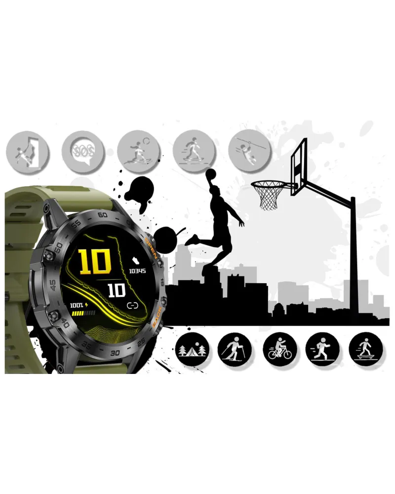 SMARTWATCH MĘSKI GRAVITY GT9-12 - WYKONYWANIE POŁĄCZEŃ, CIŚNIENIOMIERZ (sg021l) SMARTWATCH MĘSKI GRAVITY GT9-12 - WYKONYWANIE POŁĄCZEŃ, CIŚNIENIOMIERZ (sg021l)