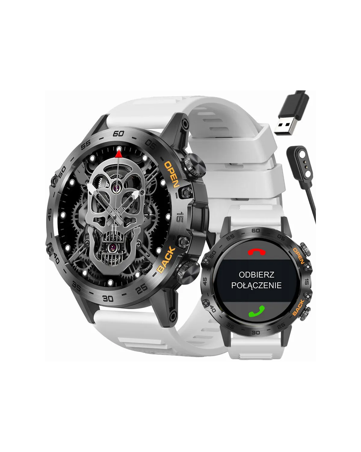 SMARTWATCH MĘSKI GRAVITY GT9-10 - WYKONYWANIE POŁĄCZEŃ, CIŚNIENIOMIERZ (sg021j)