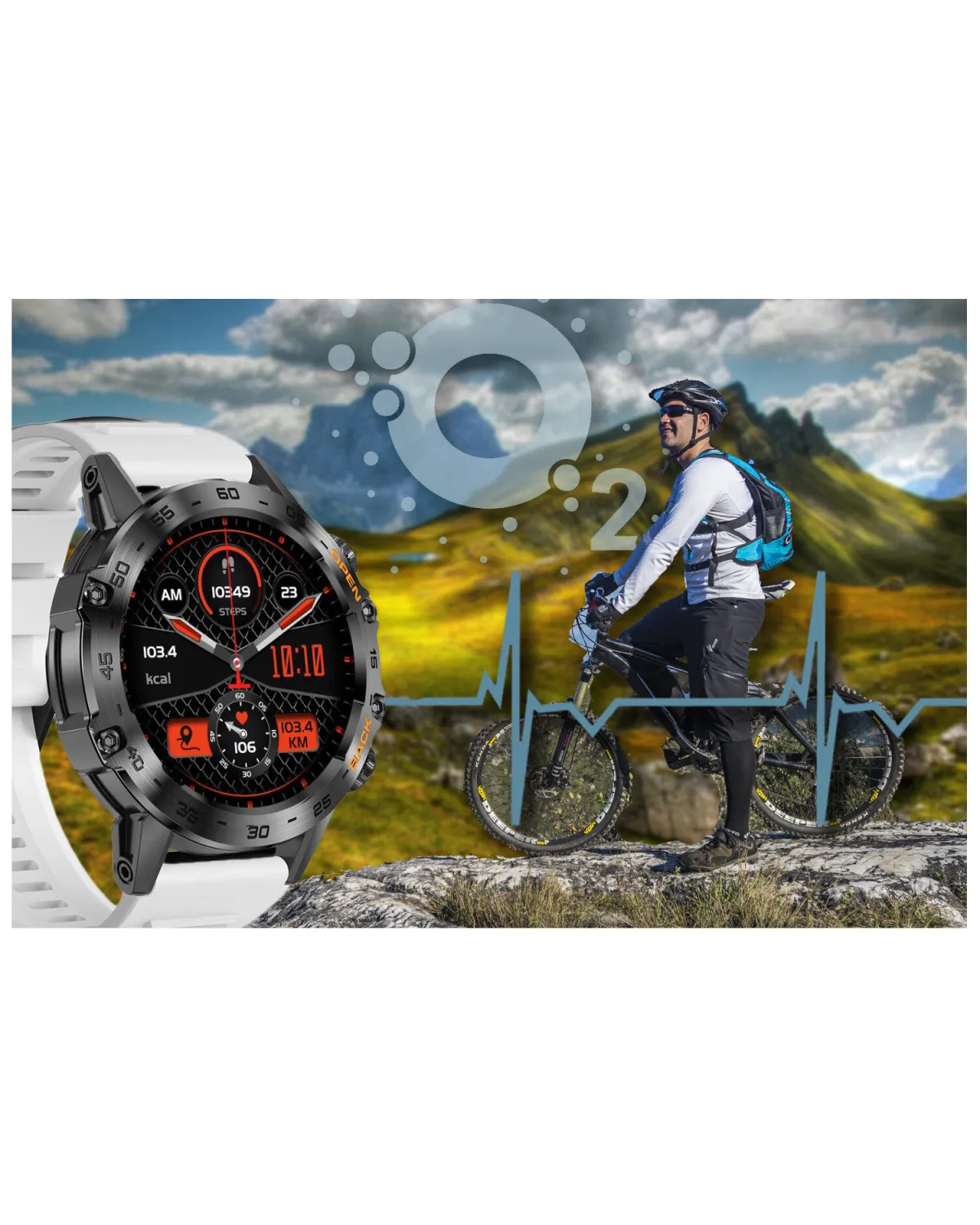 SMARTWATCH MĘSKI GRAVITY GT9-10 - WYKONYWANIE POŁĄCZEŃ, CIŚNIENIOMIERZ (sg021j)