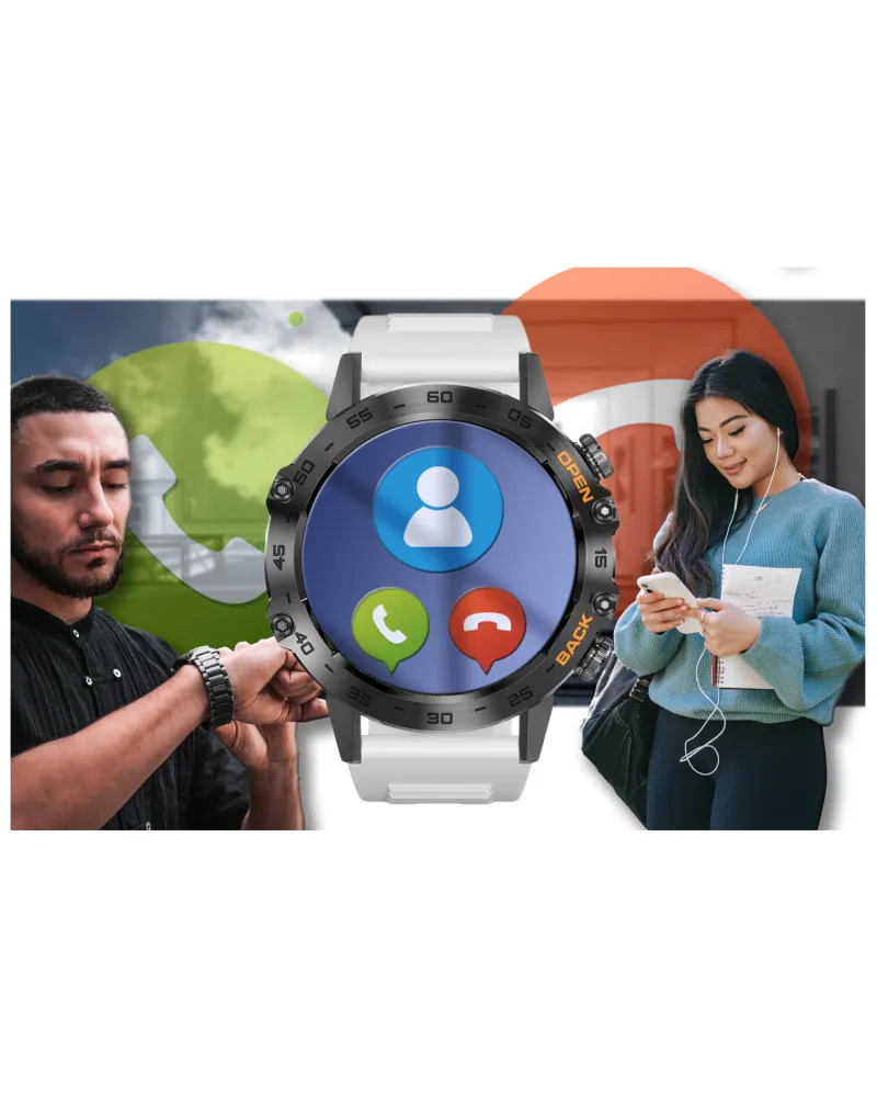 SMARTWATCH MĘSKI GRAVITY GT9-10 - WYKONYWANIE POŁĄCZEŃ, CIŚNIENIOMIERZ (sg021j)