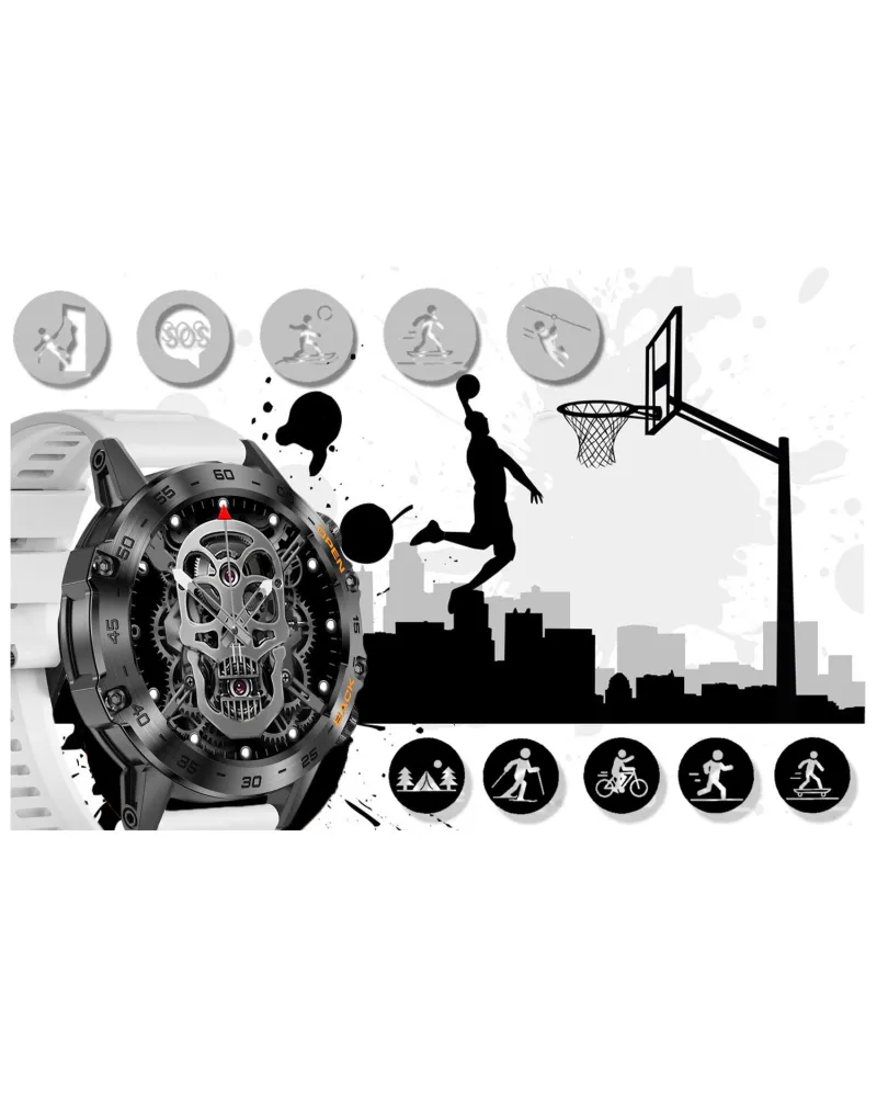 SMARTWATCH MĘSKI GRAVITY GT9-10 - WYKONYWANIE POŁĄCZEŃ, CIŚNIENIOMIERZ (sg021j)