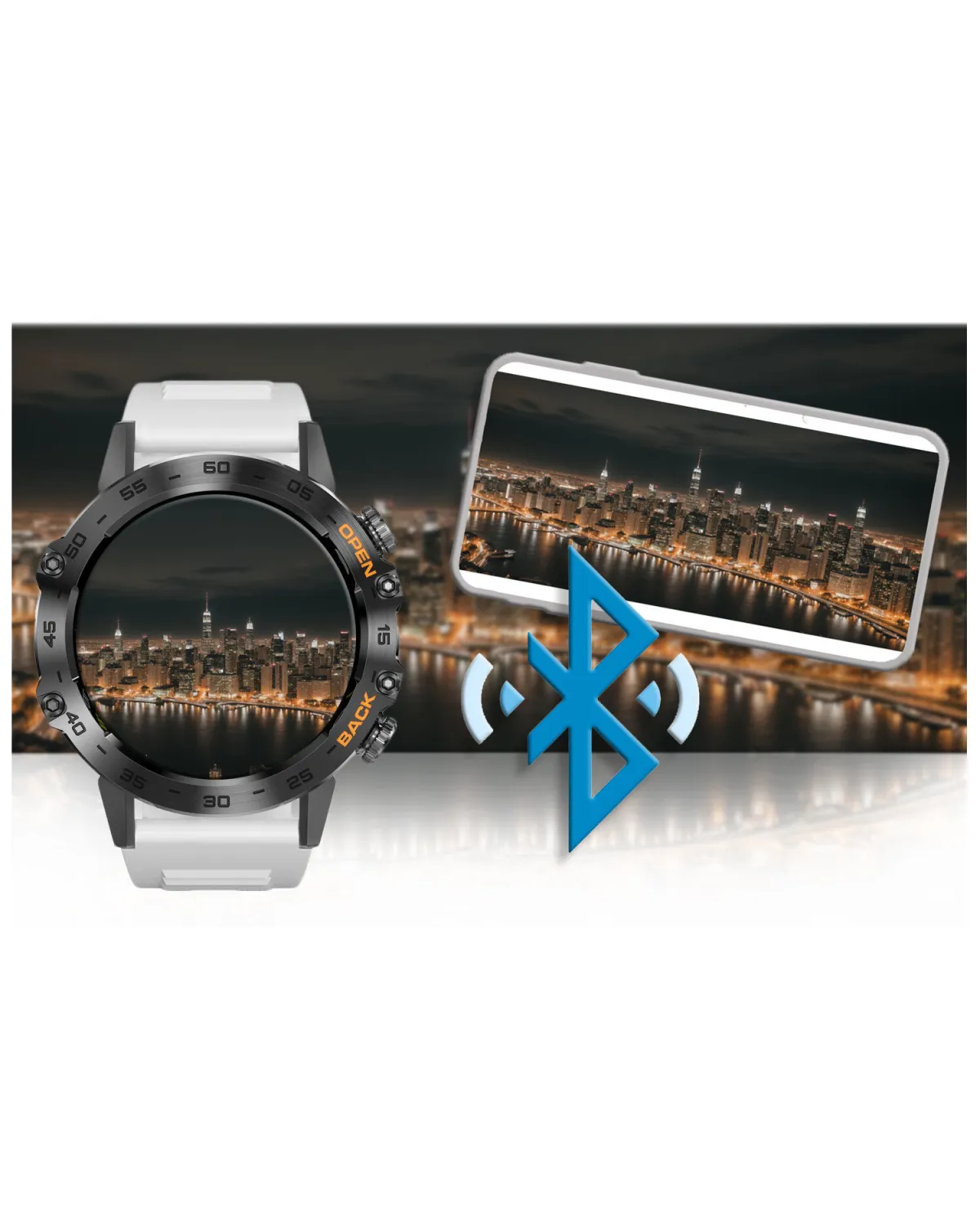 SMARTWATCH MĘSKI GRAVITY GT9-10 - WYKONYWANIE POŁĄCZEŃ, CIŚNIENIOMIERZ (sg021j)