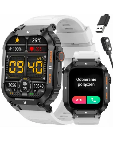 SMARTWATCH MĘSKI GRAVITY GT6-8 - WYKONYWANIE POŁĄCZEŃ, MONITOR SNU (sg020h)
