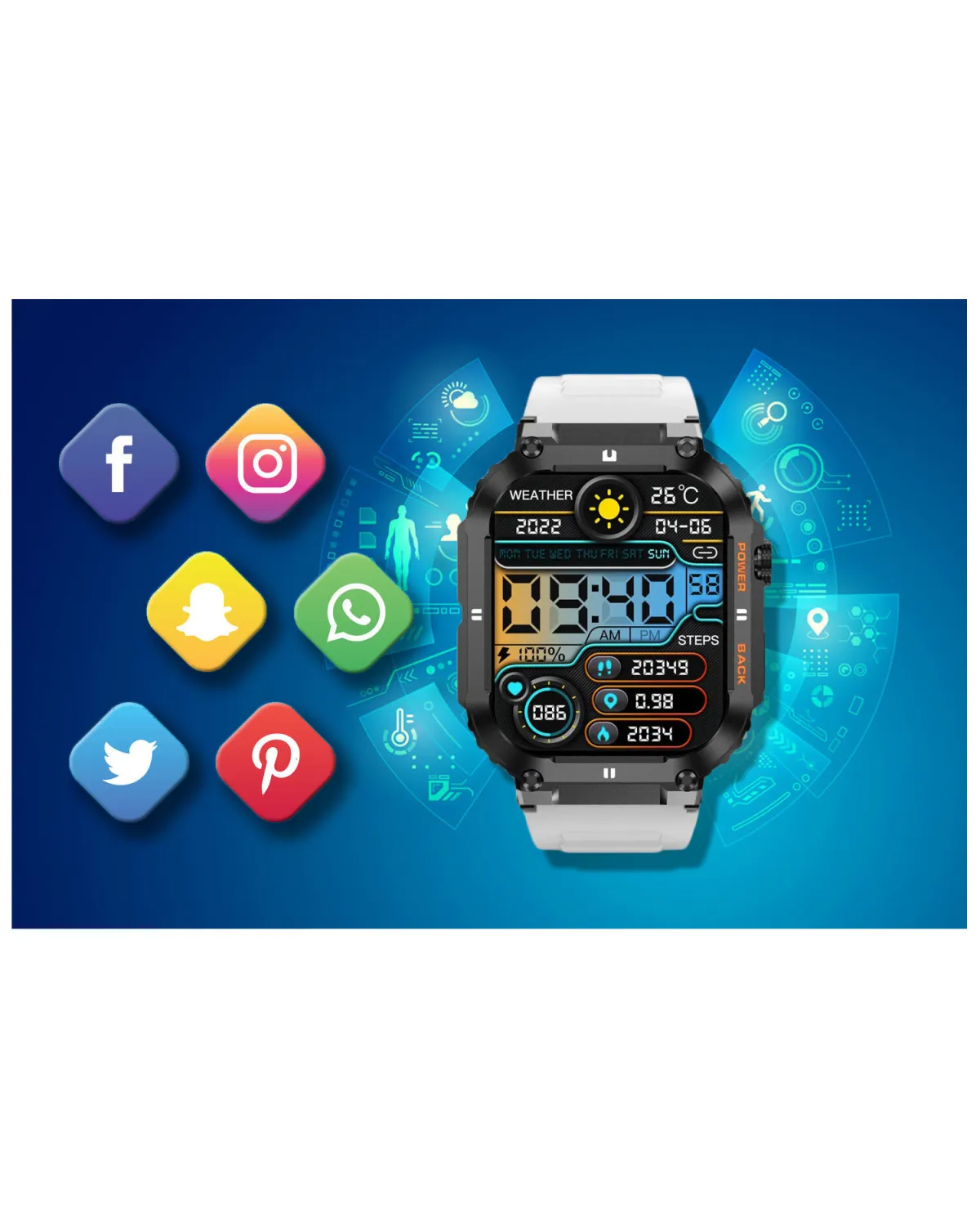 SMARTWATCH MĘSKI GRAVITY GT6-8 - WYKONYWANIE POŁĄCZEŃ, MONITOR SNU (sg020h) SMARTWATCH MĘSKI GRAVITY GT6-8 - WYKONYWANIE POŁĄCZEŃ, MONITOR SNU (sg020h)