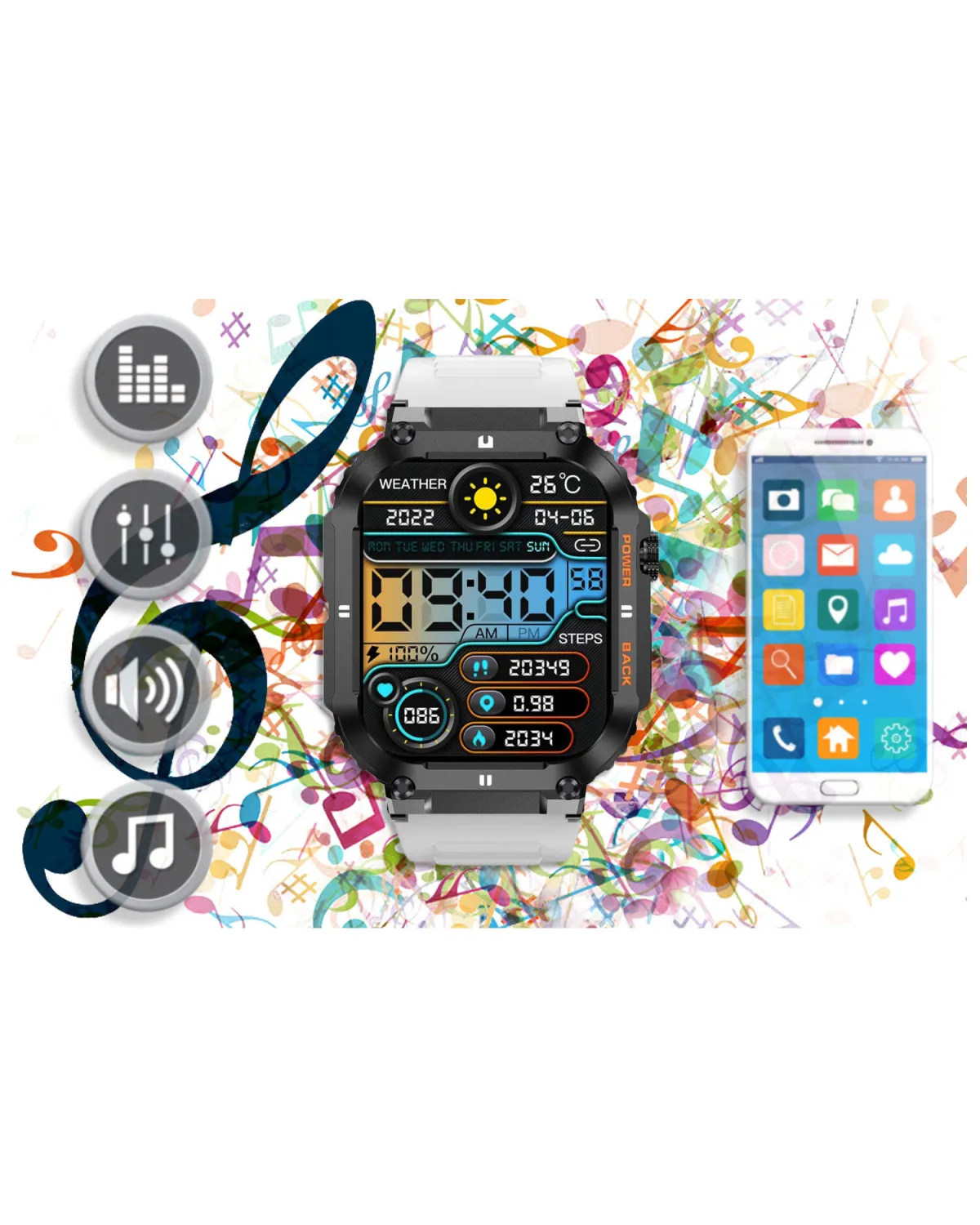 SMARTWATCH MĘSKI GRAVITY GT6-8 - WYKONYWANIE POŁĄCZEŃ, MONITOR SNU (sg020h) SMARTWATCH MĘSKI GRAVITY GT6-8 - WYKONYWANIE POŁĄCZEŃ, MONITOR SNU (sg020h)