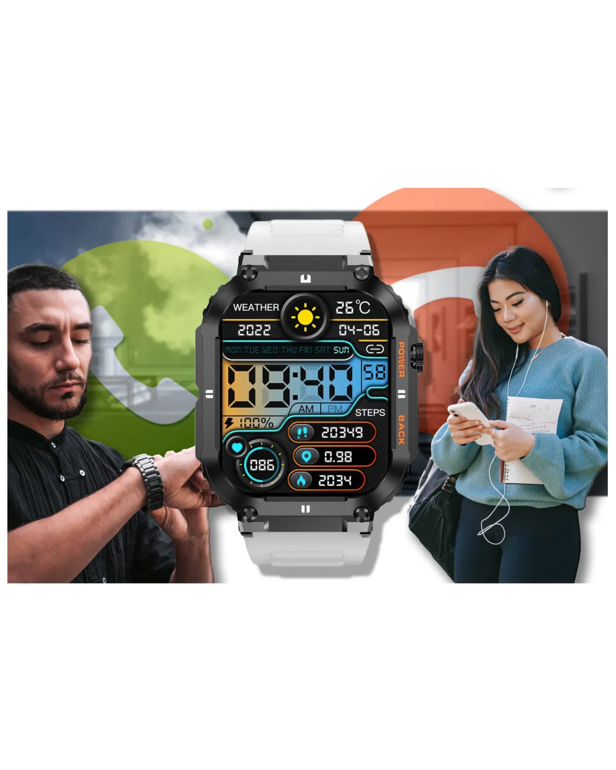 SMARTWATCH MĘSKI GRAVITY GT6-8 - WYKONYWANIE POŁĄCZEŃ, MONITOR SNU (sg020h) SMARTWATCH MĘSKI GRAVITY GT6-8 - WYKONYWANIE POŁĄCZEŃ, MONITOR SNU (sg020h)