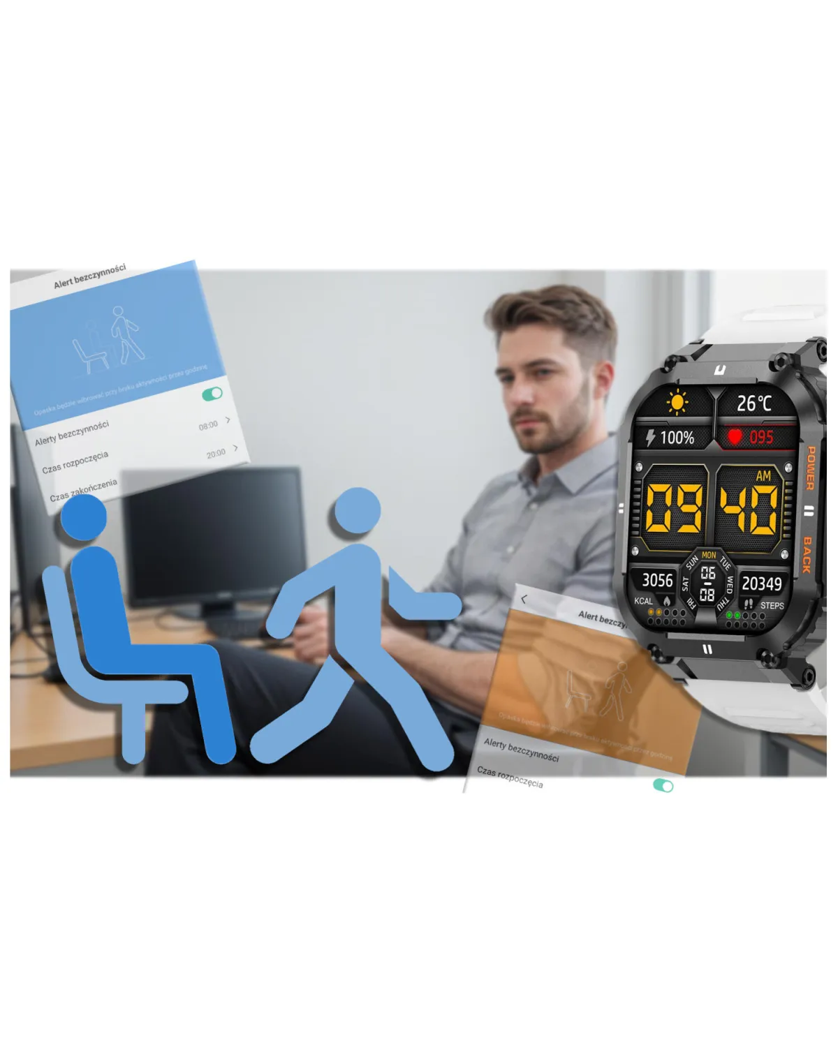 SMARTWATCH MĘSKI GRAVITY GT6-8 - WYKONYWANIE POŁĄCZEŃ, MONITOR SNU (sg020h) SMARTWATCH MĘSKI GRAVITY GT6-8 - WYKONYWANIE POŁĄCZEŃ, MONITOR SNU (sg020h)
