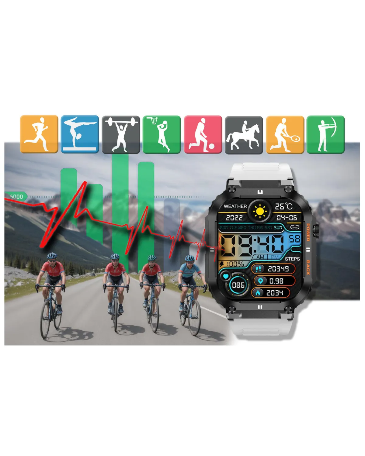 SMARTWATCH MĘSKI GRAVITY GT6-8 - WYKONYWANIE POŁĄCZEŃ, MONITOR SNU (sg020h) SMARTWATCH MĘSKI GRAVITY GT6-8 - WYKONYWANIE POŁĄCZEŃ, MONITOR SNU (sg020h)