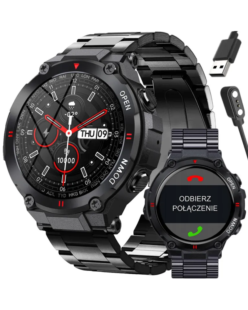 SMARTWATCH MĘSKI GRAVITY GT7-2 - WYKONYWANIE POŁĄCZEŃ (sg016b) SMARTWATCH MĘSKI GRAVITY GT7-2 - WYKONYWANIE POŁĄCZEŃ (sg016b)