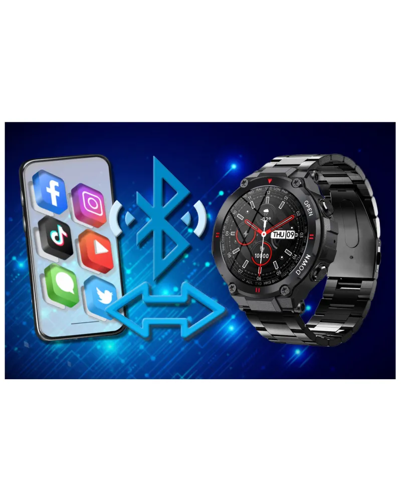 SMARTWATCH MĘSKI GRAVITY GT7-2 - WYKONYWANIE POŁĄCZEŃ (sg016b) SMARTWATCH MĘSKI GRAVITY GT7-2 - WYKONYWANIE POŁĄCZEŃ (sg016b)
