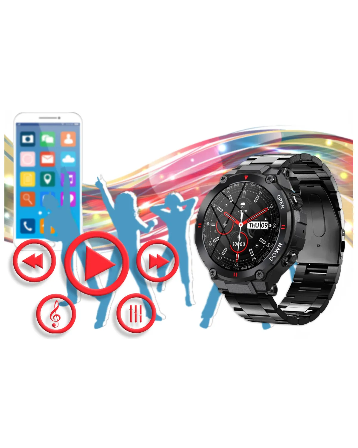 SMARTWATCH MĘSKI GRAVITY GT7-2 - WYKONYWANIE POŁĄCZEŃ (sg016b) SMARTWATCH MĘSKI GRAVITY GT7-2 - WYKONYWANIE POŁĄCZEŃ (sg016b)